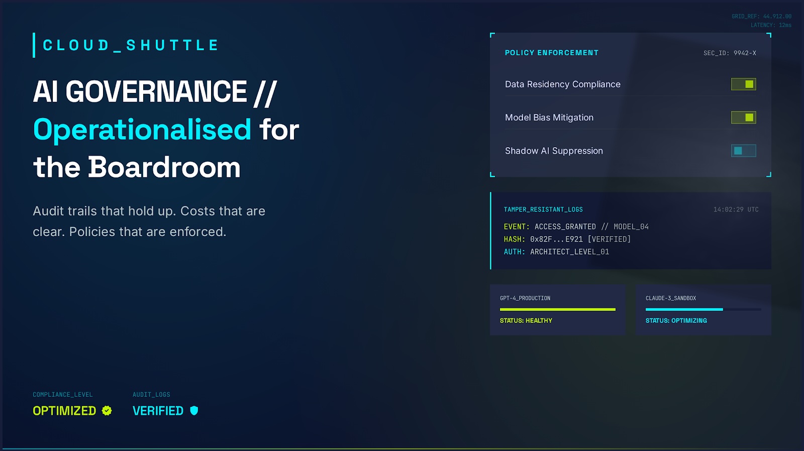 Cost Control, Performance, and Reliability