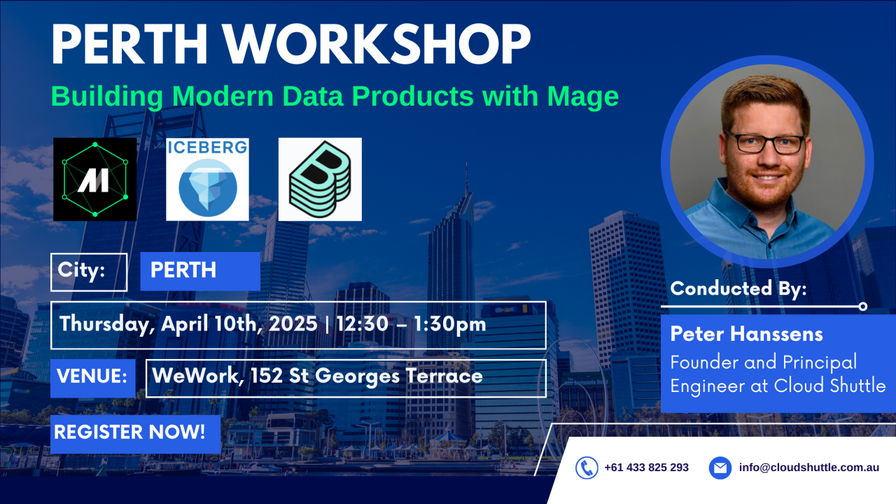 Perth Workshop: Building Modern Data Products with Mage