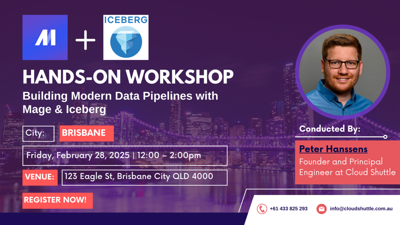 Brisbane Workshop: Building Modern Data Pipelines with Mage & Iceberg